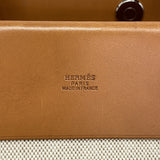 【6id6028】エルメス トートバッグ エールバッグカバス トワルアッシュ ナチュラル シルバー金具 □F刻印【中古】レディース