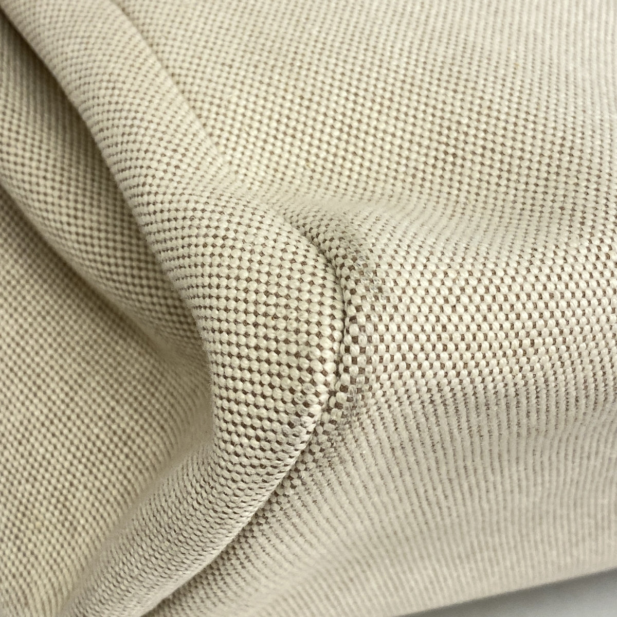【6id6028】エルメス トートバッグ エールバッグカバス トワルアッシュ ナチュラル シルバー金具 □F刻印【中古】レディース