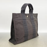 【6id6029】エルメス トートバッグ エールラインPM キャンバス グレー シルバー金具【中古】メンズ レディース ユニセックス