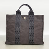【6id6029】エルメス トートバッグ エールラインPM キャンバス グレー シルバー金具【中古】メンズ レディース ユニセックス