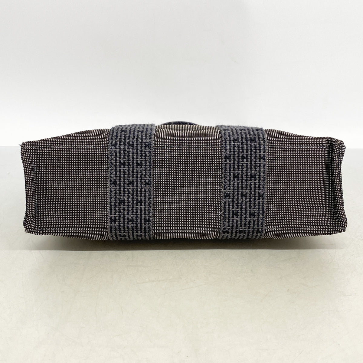 【6id6029】エルメス トートバッグ エールラインPM キャンバス グレー シルバー金具【中古】メンズ レディース ユニセックス