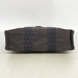 【6id6029】エルメス トートバッグ エールラインPM キャンバス グレー シルバー金具【中古】メンズ レディース ユニセックス