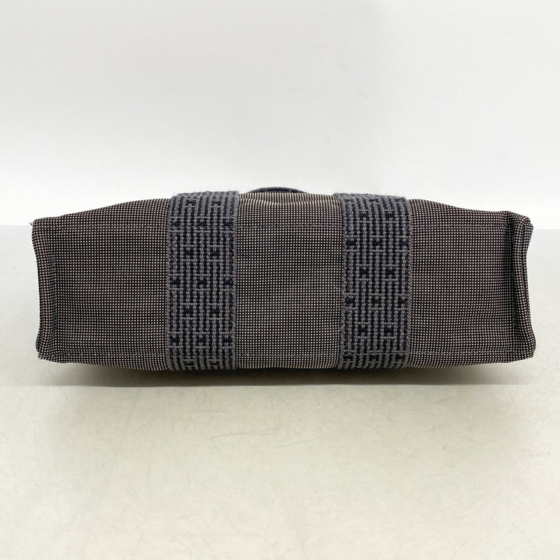【6id6029】エルメス トートバッグ エールラインPM キャンバス グレー シルバー金具【中古】メンズ レディース ユニセックス