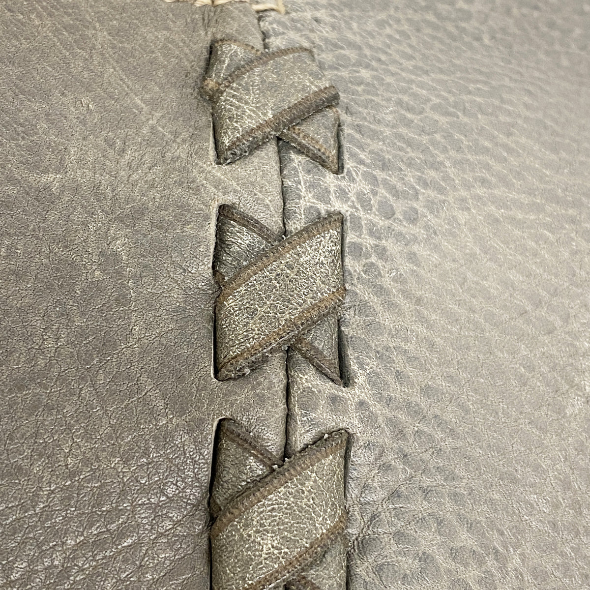 【6id6030】グッチ ショルダーバッグ 218781 レザー グレー シャンパンゴールド金具【中古】レディース