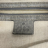【6id6030】グッチ ショルダーバッグ 218781 レザー グレー シャンパンゴールド金具【中古】レディース