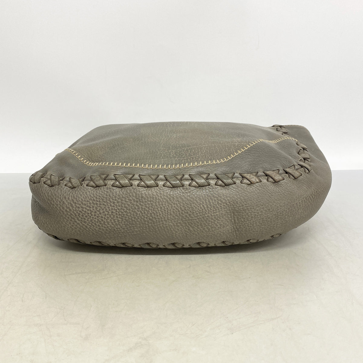 【6id6030】グッチ ショルダーバッグ 218781 レザー グレー シャンパンゴールド金具【中古】レディース