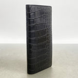 【6id6035】ルイヴィトン 長財布 ポルトフォイユブラザ N91555 クロコダイル ブラック【中古】メンズ