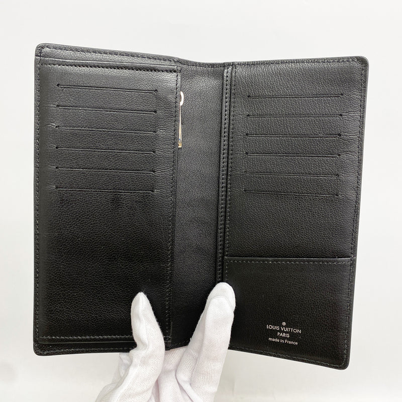 【6id6035】ルイヴィトン 長財布 ポルトフォイユブラザ N91555 クロコダイル ブラック【中古】メンズ