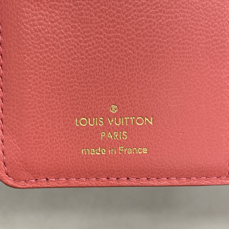 【6id6037】ルイヴィトン 財布 モノグラム・エンボス ポルトフォイユルー M83105 ピンクスカイ【中古】レディース