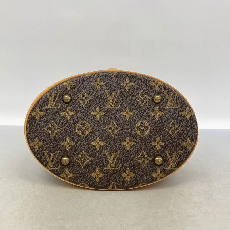 【6id6043】ルイヴィトン トートバッグ モノグラム バケットPM M42238 ブラウン【中古】レディース