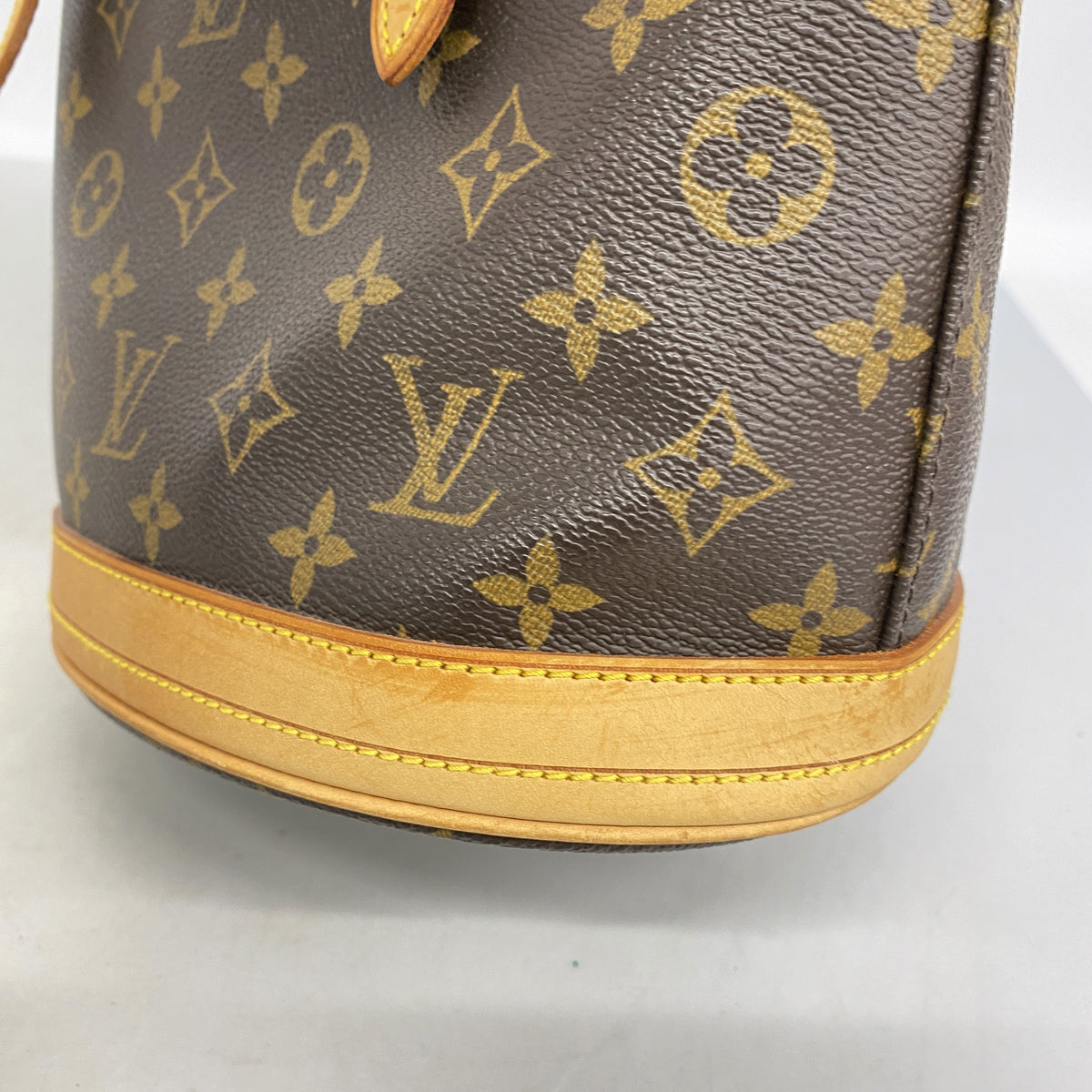 【6id6043】ルイヴィトン トートバッグ モノグラム バケットPM M42238 ブラウン【中古】レディース