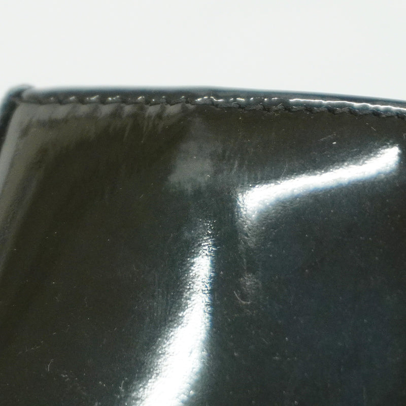 【6id6049】クリスチャンディオール ハンドバッグ カナージュ レディディオール エナメル ブラック ゴールド金具 2wayバッグ【中古】レディース