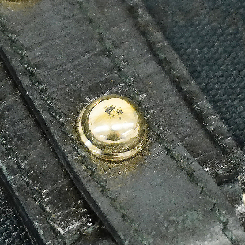 【6id6050】グッチ トートバッグ GGキャンバス/シェリーライン 139260 キャンバス ブラック シャンパンゴールド金具【中古】レディース
