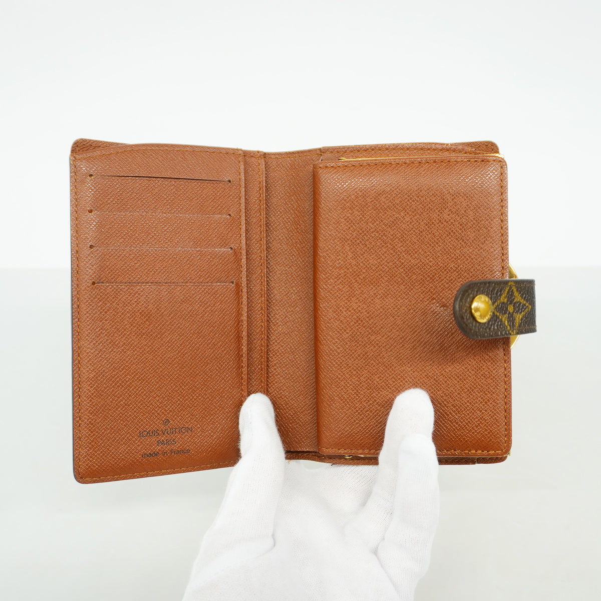 【6id6059】ルイヴィトン 財布 モノグラム ポルトモネビエヴィエノワ M61663 ブラウン【中古】レディース