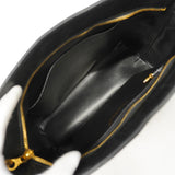 【6id6061-h】シャネル トートバッグ 復刻トート ラムスキン ブラック ゴールド金具【中古】レディース