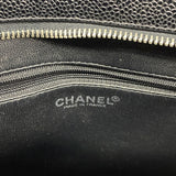 【6id6076-h】シャネル トートバッグ 復刻トート キャビアスキン ブラック シルバー金具【中古】レディース