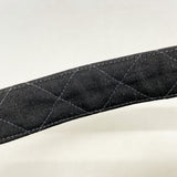 【6id6077-h】シャネル ハンドバッグ マトラッセ Wフェイス コットン ブラック シルバー金具【中古】レディース