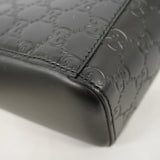 【6id6081】グッチ ショルダーバッグ グッチシマ 523226 レザー ブラック シルバー金具【中古】メンズ