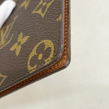 【6id6095】ルイヴィトン パスポートケース モノグラム ポルトパスポートカルトクレディ M60176 ブラウン【中古】メンズ レディース ユニセックス