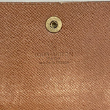 【6id6097】ルイヴィトン 財布 モノグラム ポルトモネジップ M61735 ブラウン【中古】レディース