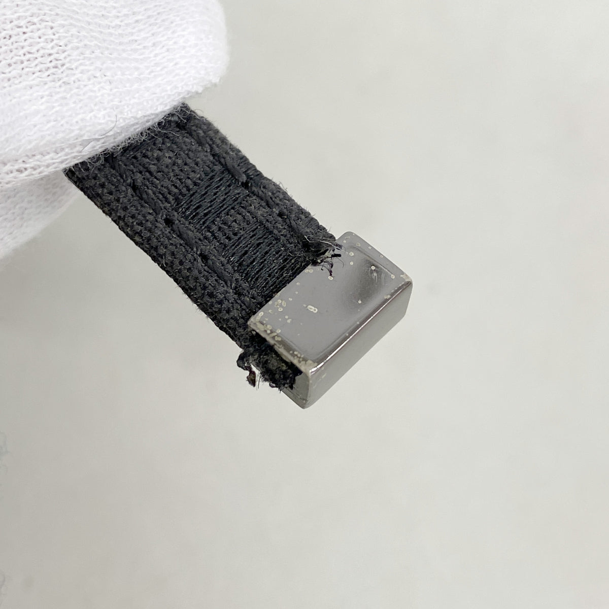 【6id6102】フェンディ ハンドバッグ ズッキーノ ナイロンキャンバス ブラック シルバー金具【中古】レディース