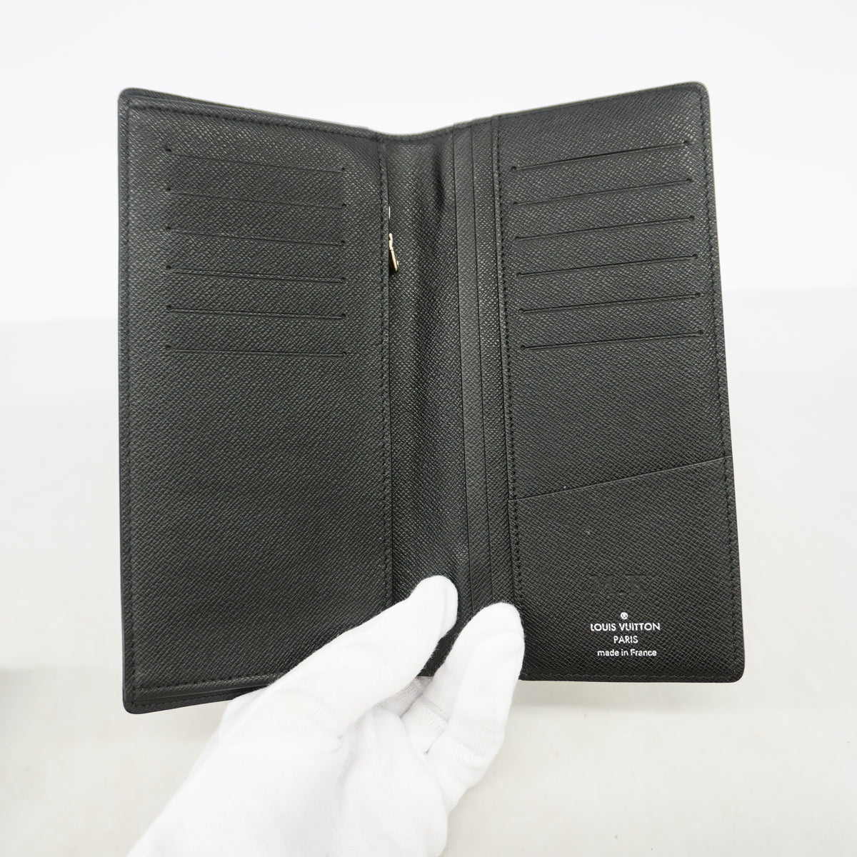 【6id6114】ルイヴィトン 長財布 ダミエ・グラフィット ポルトフォイユブラザ N62665 ブラック【中古】メンズ