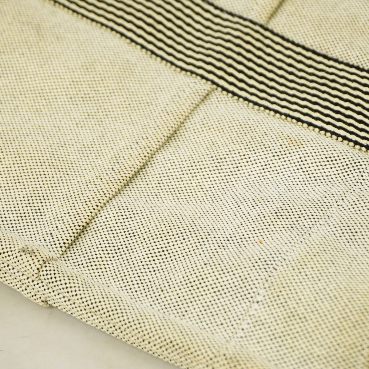 【6id6117】エルメス トートバッグ ニューフールトゥMM キャンバス グレー シルバー金具【中古】メンズ レディース ユニセックス