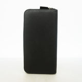 【6id6118】プラダ 長財布 サフィアーノメタル レザー ブラック シルバー金具【中古】メンズ