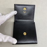 【6id6119】カルティエ コインケース パシャ レザー ブラック ゴールド金具【中古】メンズ レディース ユニセックス