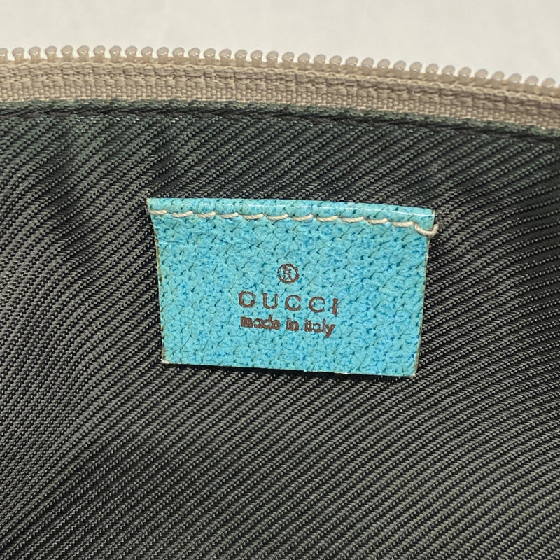 【6id6121】グッチ ハンドバッグ GGキャンバス 07198 キャンバス ブラウン グリーン シルバー金具【中古】レディース