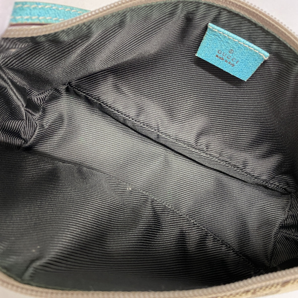 【6id6121】グッチ ハンドバッグ GGキャンバス 07198 キャンバス ブラウン グリーン シルバー金具【中古】レディース