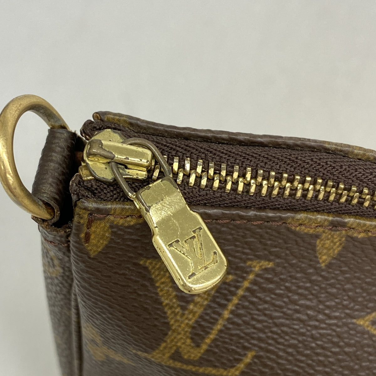 【6id6123】ルイヴィトン ポーチ モノグラム ポシェットアクセソワール M51980 ブラウン【中古】レディース