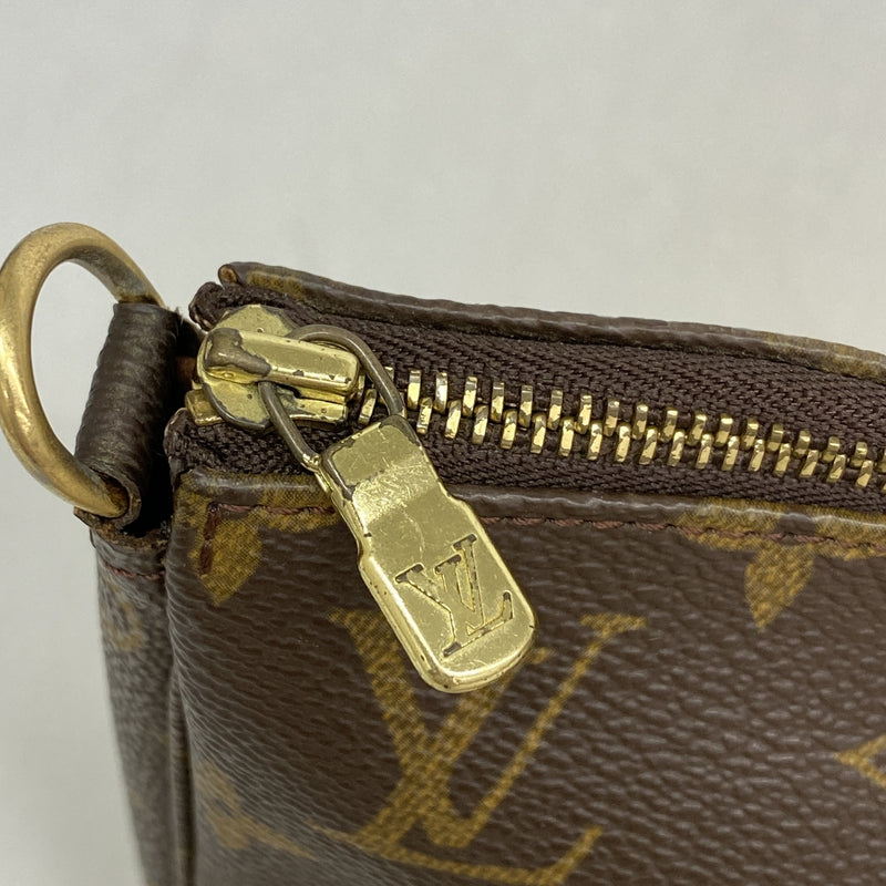【6id6123】ルイヴィトン ポーチ モノグラム ポシェットアクセソワール M51980 ブラウン【中古】レディース