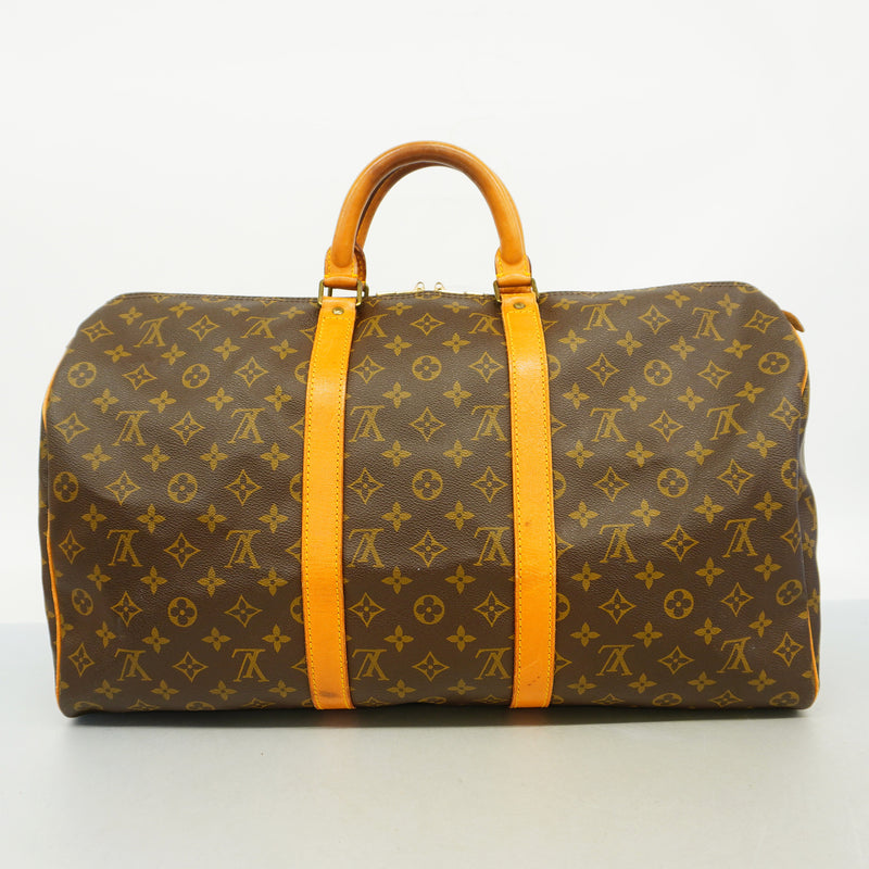 【6id6130】ルイヴィトン ボストンバッグ モノグラム キーポル50 M41426 ブラウン【中古】メンズ レディース ユニセックス