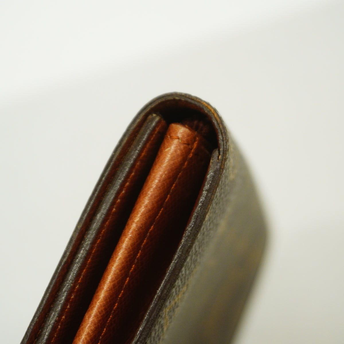 【6id6132】ルイヴィトン 長財布 モノグラム ポシェットポルトモネクレディ M61723 ブラウン【中古】レディース