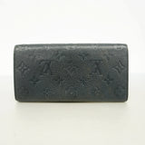 【6id6134】ルイヴィトン 長財布 モノグラム・アンプラント ポルトフォイユエミリー M62369 ノワール【中古】レディース