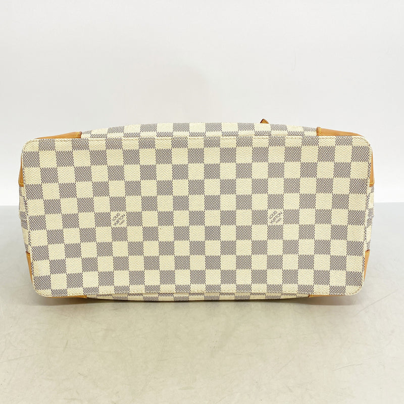 【6id6155】ルイヴィトン トートバッグ ダミエ・アズール ハムステッドMM N51206 ホワイト【中古】レディース