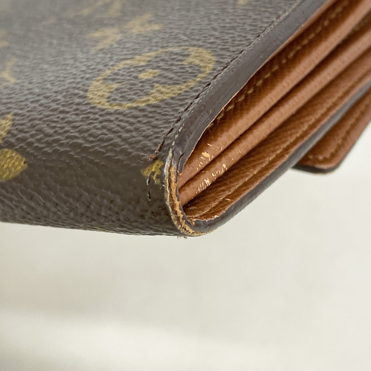 【6id6158】ルイヴィトン 長財布 モノグラム ポシェットポルトモネクレディ M61726 ブラウン【中古】レディース