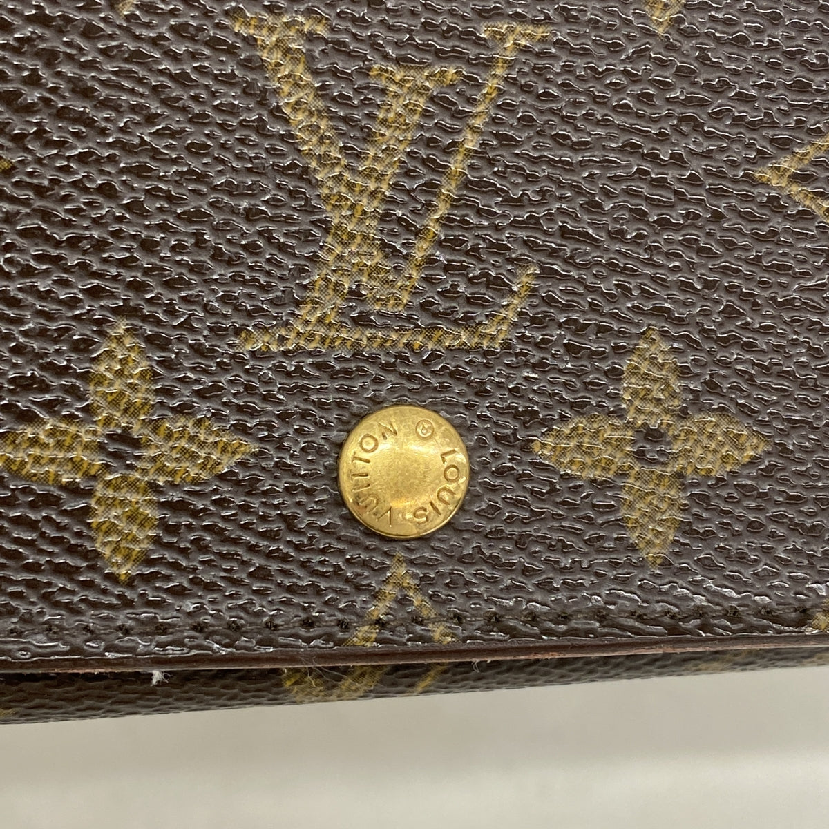 【6id6159】ルイヴィトン 財布 モノグラム ポルトフォイユトレゾール M61736 ブラウン【中古】レディース