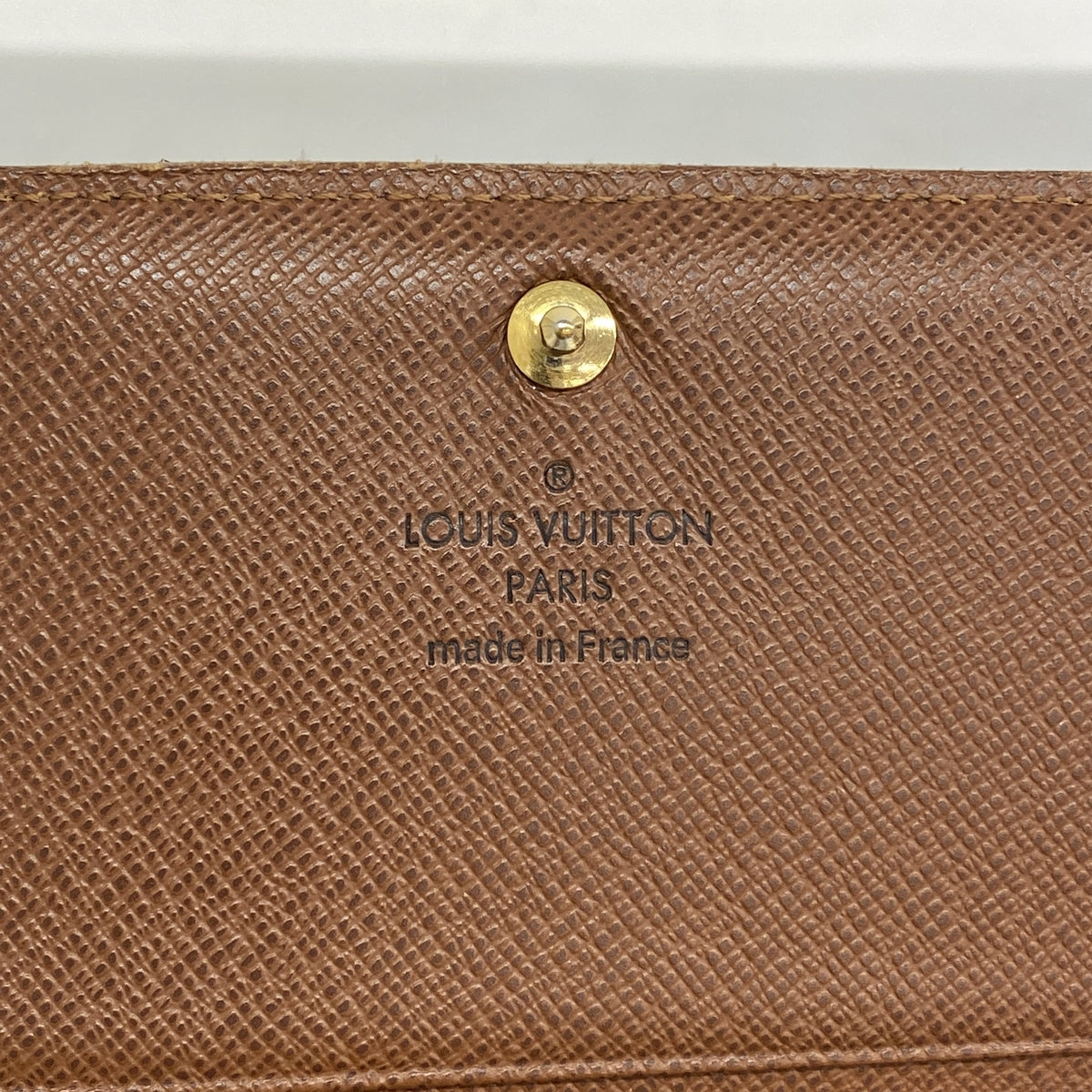 【6id6159】ルイヴィトン 財布 モノグラム ポルトフォイユトレゾール M61736 ブラウン【中古】レディース