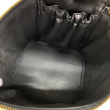 【6id6165】シャネル バニティバッグ パテントレザー ブラック ゴールド金具【中古】レディース