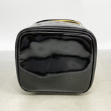 【6id6165】シャネル バニティバッグ パテントレザー ブラック ゴールド金具【中古】レディース