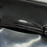【6id6165】シャネル バニティバッグ パテントレザー ブラック ゴールド金具【中古】レディース