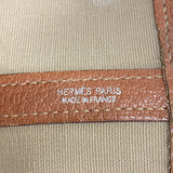 【6id6166】エルメス トートバッグ ガーデンパーティPM トワルオフィシエ オレンジ シルバー金具 □I刻印【中古】レディース
