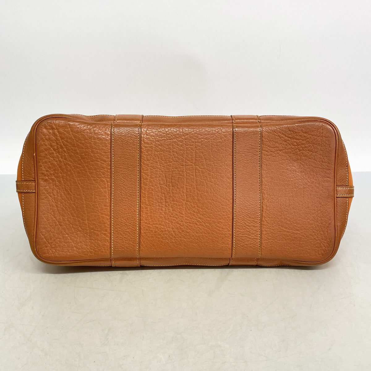 【6id6166】エルメス トートバッグ ガーデンパーティPM トワルオフィシエ オレンジ シルバー金具 □I刻印【中古】レディース