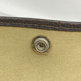 【6id6167】エルメス トートバッグ ガーデンパーティPM トワルオフィシエ ブラウン シルバー金具 T刻印【中古】レディース