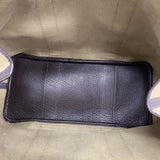 【6id6167】エルメス トートバッグ ガーデンパーティPM トワルオフィシエ ブラウン シルバー金具 T刻印【中古】レディース