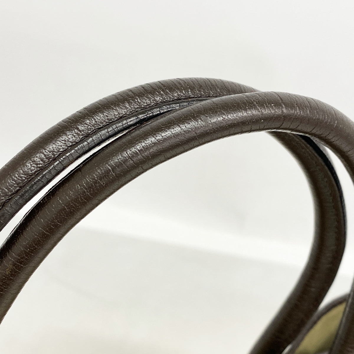 【6id6167】エルメス トートバッグ ガーデンパーティPM トワルオフィシエ ブラウン シルバー金具 T刻印【中古】レディース