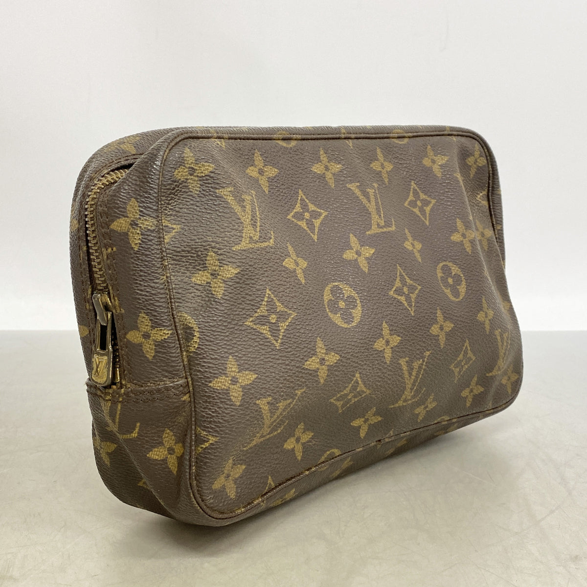 【6id6172】ルイヴィトン ポーチ モノグラム トゥルーストワレット23 M47524 ブラウン【中古】レディース