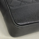 【6id6184】シャネル ショルダーバッグ マトラッセ チェーンショルダー キャビアスキン ブラック ゴールド金具【中古】レディース